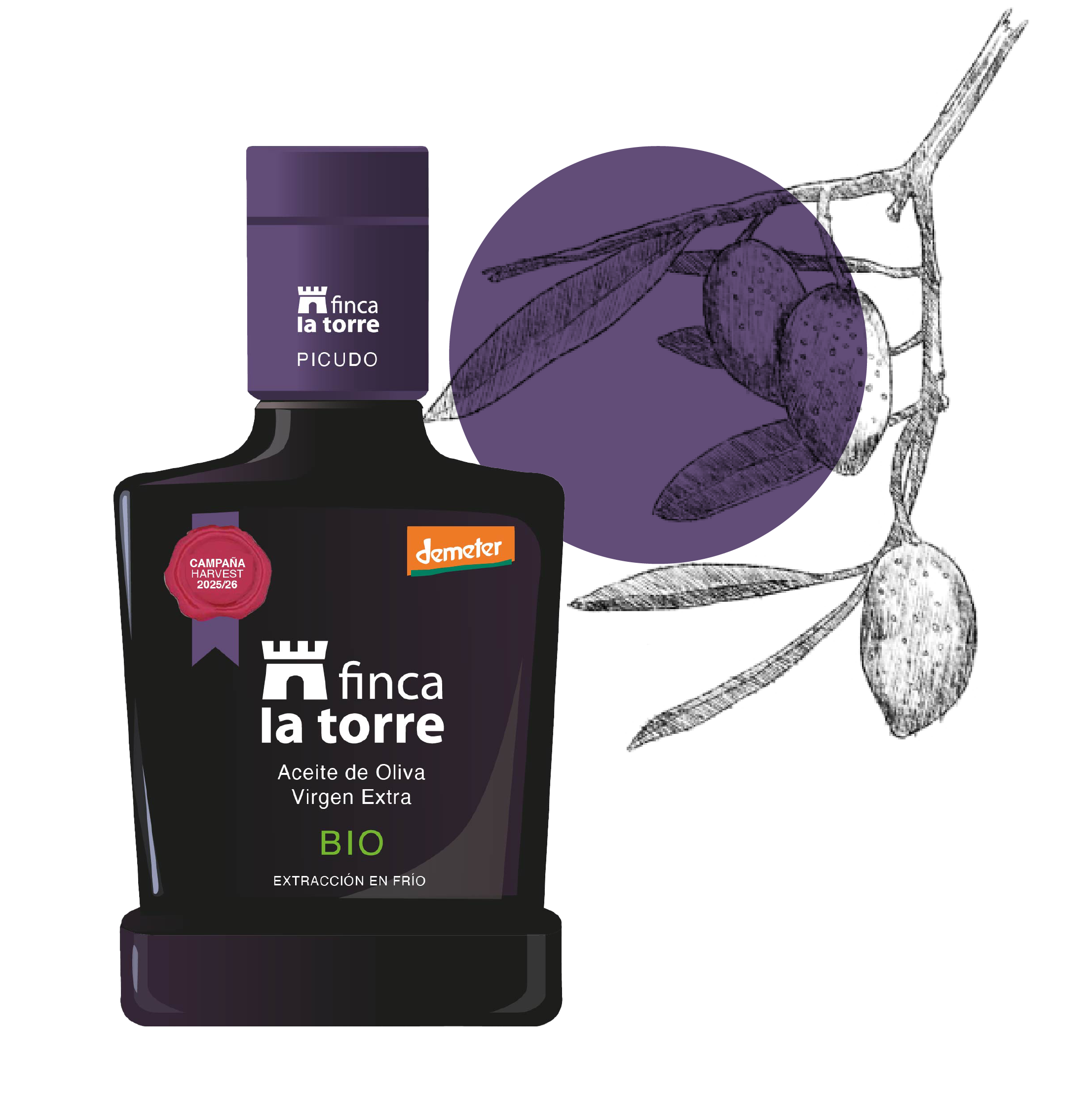 Finca La Torre Picudo BIO – Botella 250 ml - Imagen 2